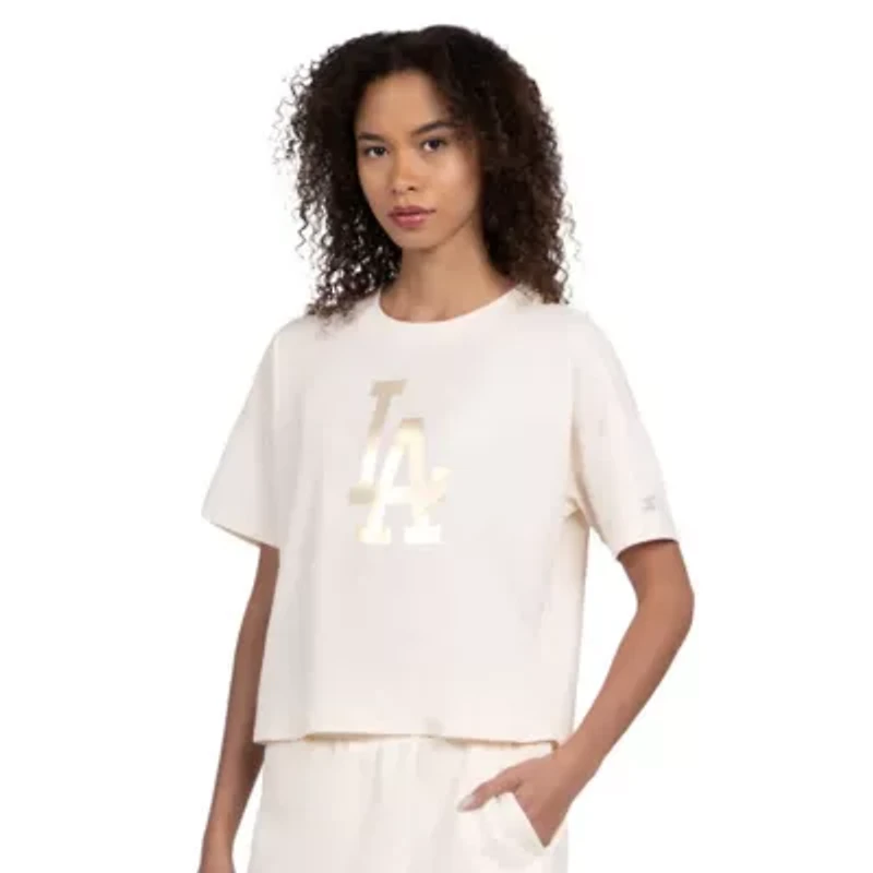 MLB Los Angeles Dodgers Pastels Boxy Cropped T-Shirt