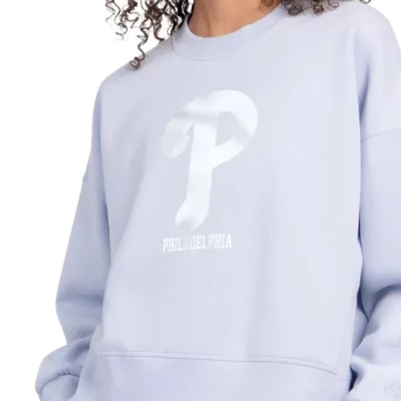 MLB Light Philadelphia Phillies Pastels Boxy Fleece Sweatshirt