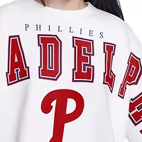 MLB Philadelphia Phillies Bleachers Cropped Pullover Sweatshirt