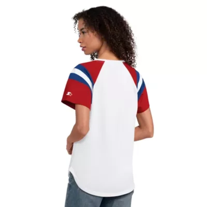 MLB Philadelphia Phillies Game On Notch Neck Raglan T-Shirt