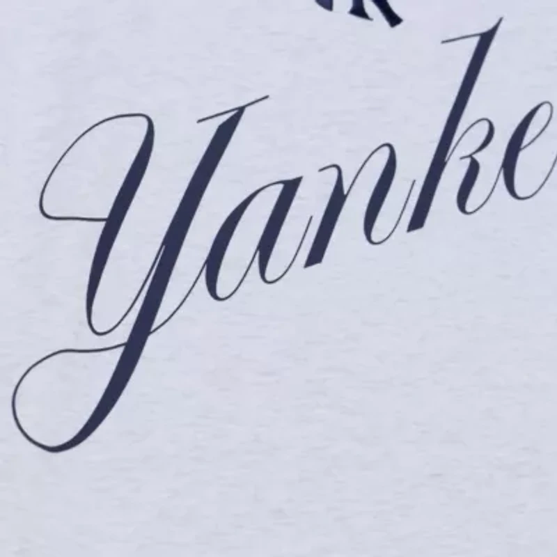 MLB New York Yankees Script Cropped Boxy T-Shirt