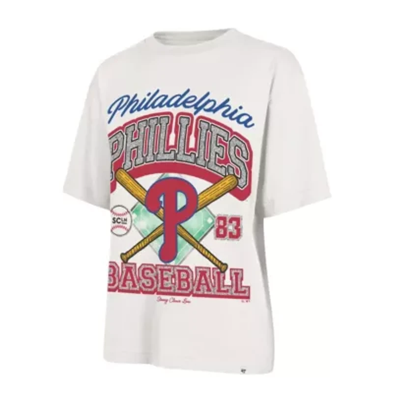 MLB x Lane Sand Philadelphia Phillies Crossover Base Foundation T-Shirt