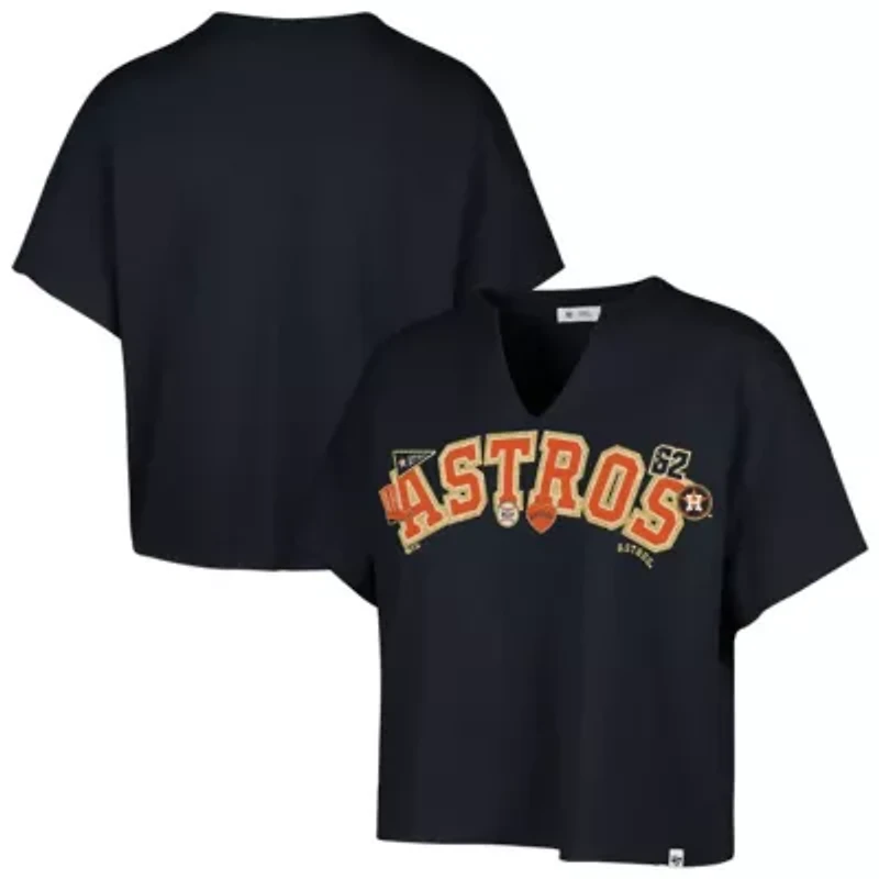 MLB x Lane Houston Astros Oversized Notch Neck T-Shirt