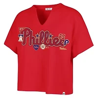 MLB x Lane Philadelphia Phillies Oversized Notch Neck T-Shirt