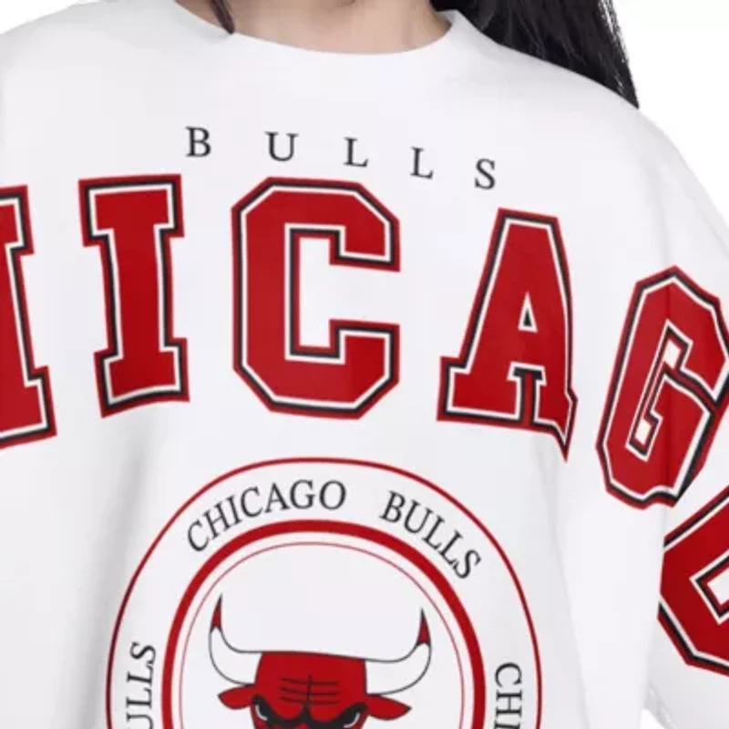 NBA Chicago Bulls Bleachers Cropped French Terry Sweatshirt