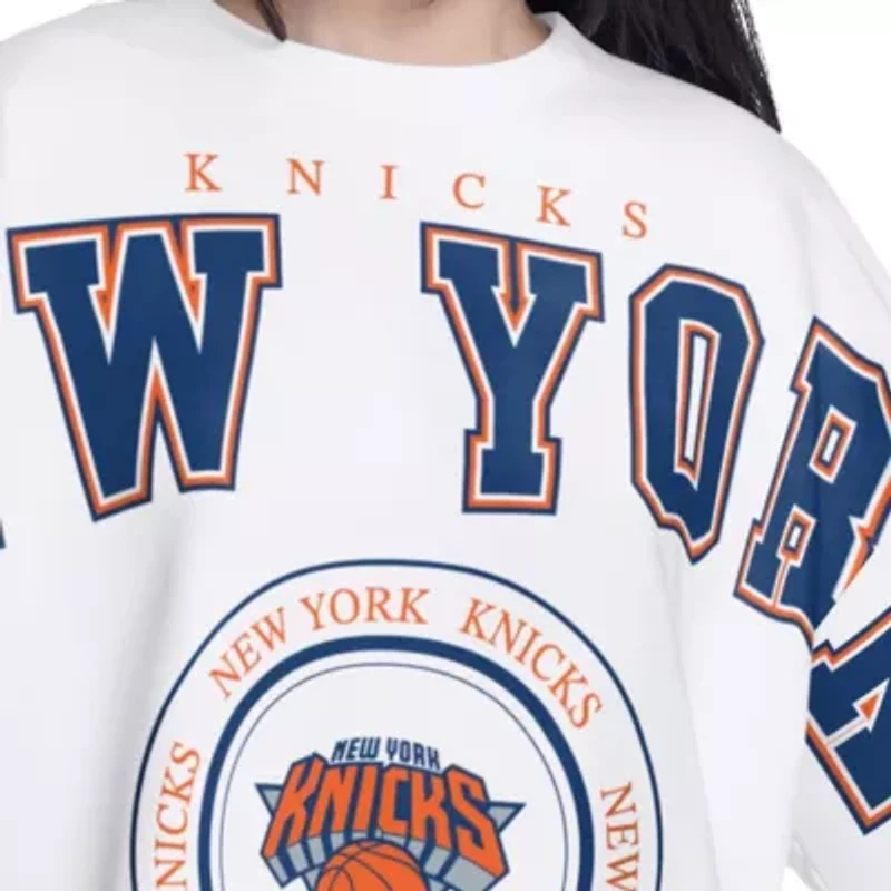 NBA New York Knicks Bleachers Cropped French Terry Sweatshirt