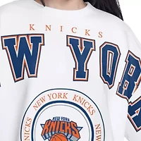NBA New York Knicks Bleachers Cropped French Terry Sweatshirt