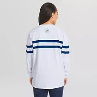 MLB Los Angeles Dodgers Oversized Long Sleeve Striped T-Shirt