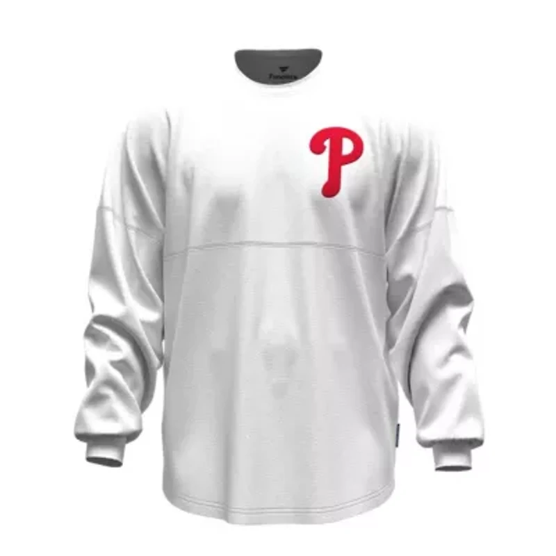 MLB Fanatics Philadelphia Phillies Baseball Stitch Long Sleeve T-Shirt