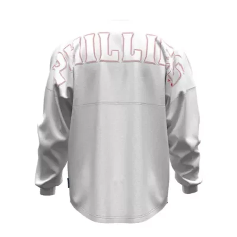 MLB Fanatics Philadelphia Phillies Baseball Stitch Long Sleeve T-Shirt