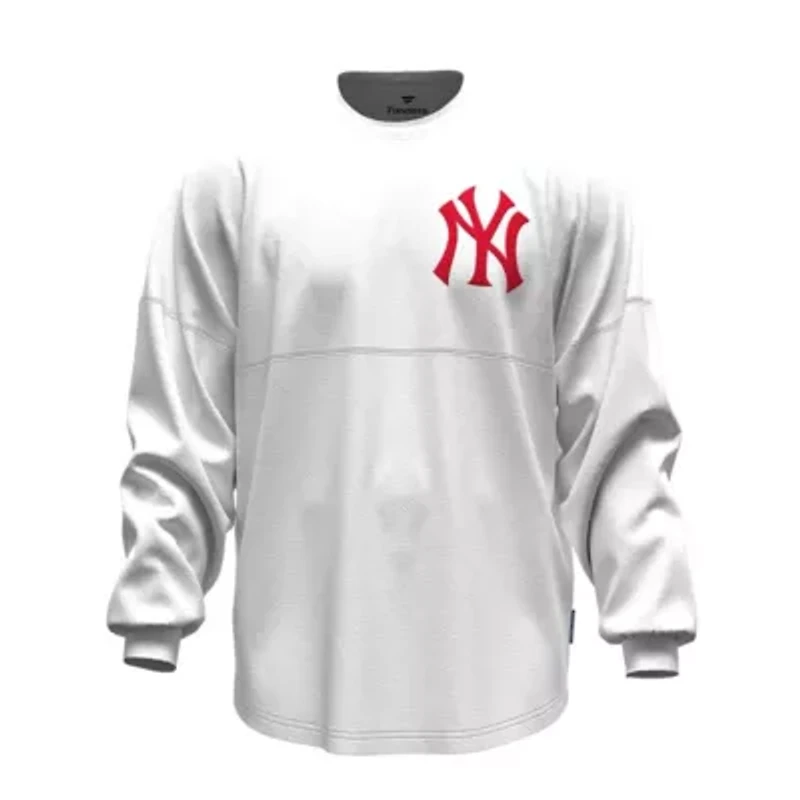 MLB Fanatics New York Yankees Baseball Stitch Long Sleeve T-Shirt