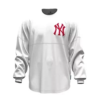 MLB Fanatics New York Yankees Baseball Stitch Long Sleeve T-Shirt