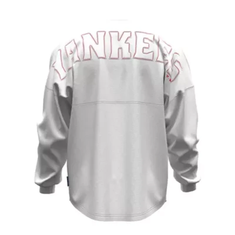 MLB Fanatics New York Yankees Baseball Stitch Long Sleeve T-Shirt