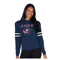 NHL Columbus Jackets Marathon Long-Sleeve Hooded T-Shirt