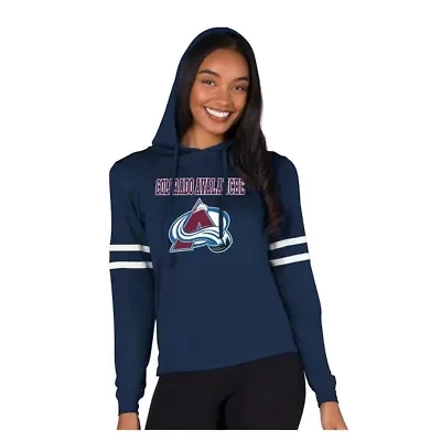 NHL Colorado Avalanche Marathon Long-Sleeve Hooded T-Shirt