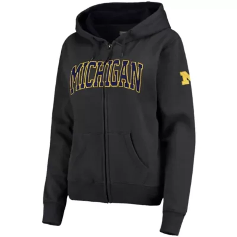 NCAA Michigan Wolverines Arched Name Full-Zip Hoodie