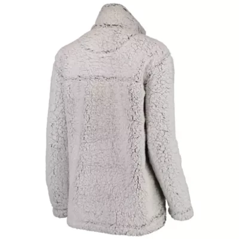 Alabama Crimson Tide NCAA Sherpa Super-Soft Quarter-Zip Pullover Jacket