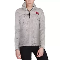 Alabama Crimson Tide NCAA Sherpa Super-Soft Quarter-Zip Pullover Jacket