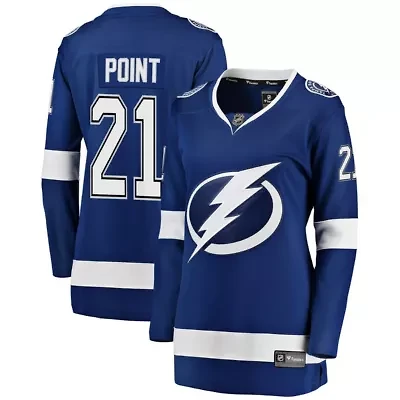 NHL Fanatics Tampa Bay Lightning Brayden Point Breakaway Player Jersey