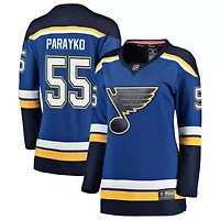 NHL Fanatics Colton Parayko St. Louis Blues Breakaway Player Jersey
