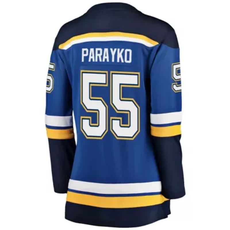 NHL Fanatics Colton Parayko St. Louis Blues Breakaway Player Jersey