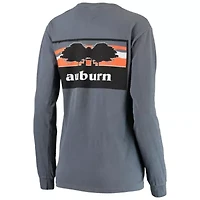 NCAA Auburn Tigers Campus Skyline Long Sleeve Oversized T-Shirt