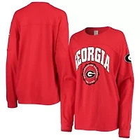 NCAA Georgia Bulldogs Edith Long Sleeve Oversized Top