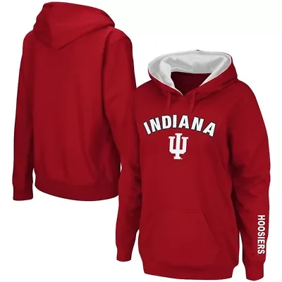 NCAA Indiana Hoosiers Arch & Logo 1 Pullover Hoodie
