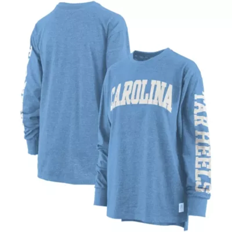NCAA Carolina North Tar Heels Two-Hit Canyon Long Sleeve T-Shirt