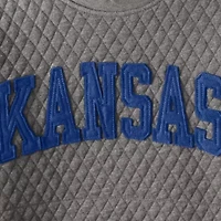 NCAA Kansas Jayhawks Moose Quilted Pullover Sweatshirt