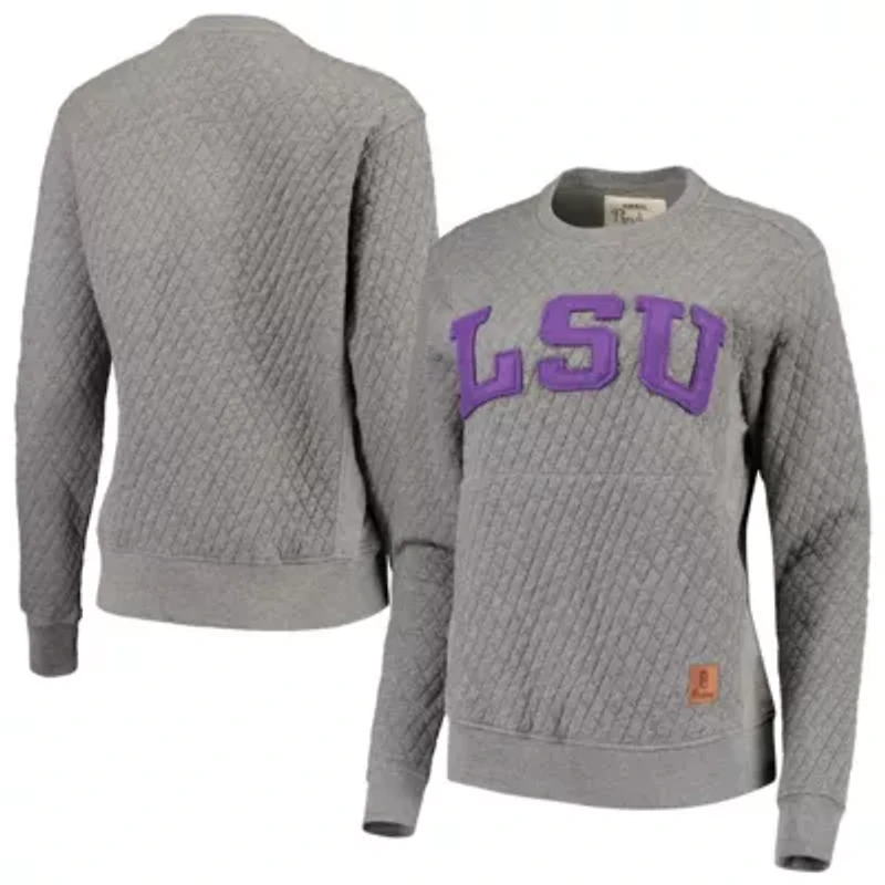 NCAA LSU Tigers Moose Quilted Pullover Sweatshirt