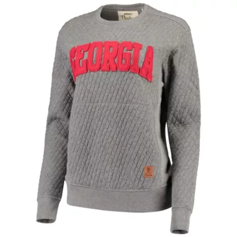 NCAA Georgia Bulldogs Moose Quilted Pullover Sweatshirt