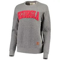 NCAA Georgia Bulldogs Moose Quilted Pullover Sweatshirt