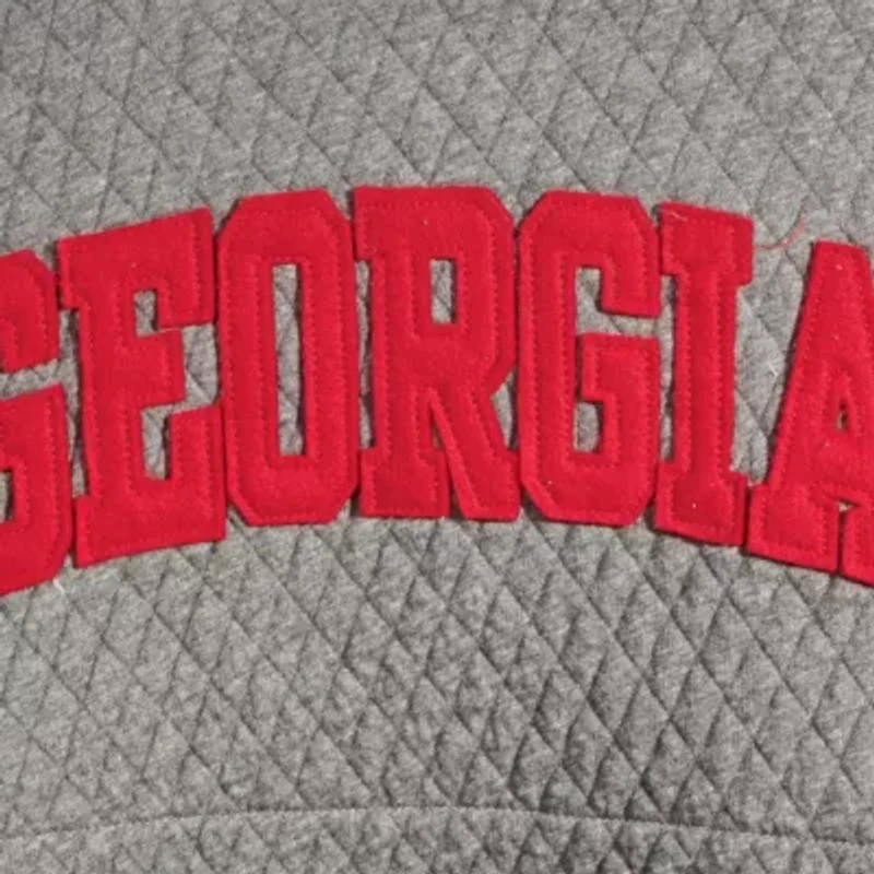 NCAA Georgia Bulldogs Moose Quilted Pullover Sweatshirt