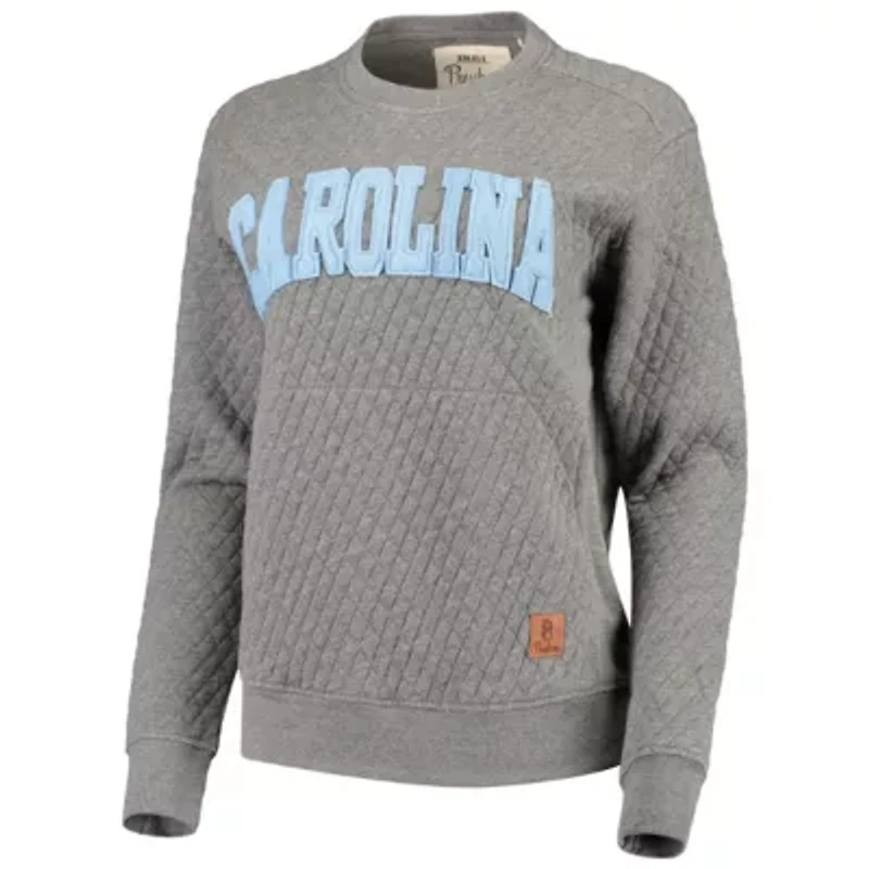 NCAA North Carolina Tar Heels Moose Quilted Pullover Sweatshirt