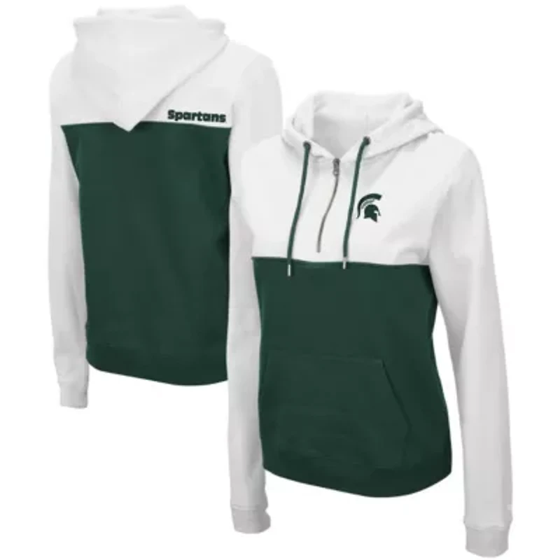 NCAA Michigan State Spartans Aidan Lightweight Half-Zip Hoodie