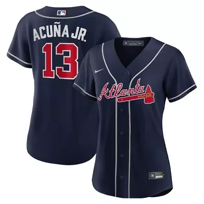 MLB Nike Ronald Acuña Jr. Atlanta Braves Alternate Replica Player Jersey