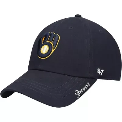 MLB Milwaukee Brewers Team Miata Clean Up Adjustable Hat