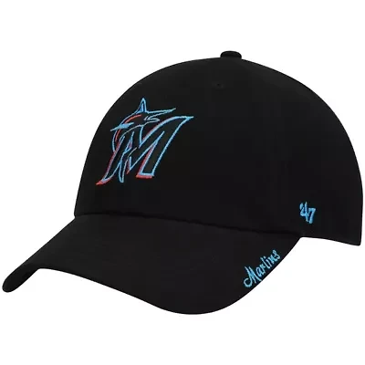 MLB Miami Marlins Team Miata Clean Up Adjustable Hat