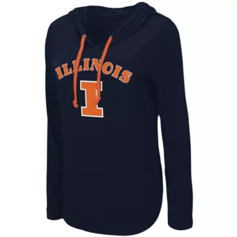 NCAA Illinois Fighting Illini My Lover Lightweight Hooded Long Sleeve T-Shirt