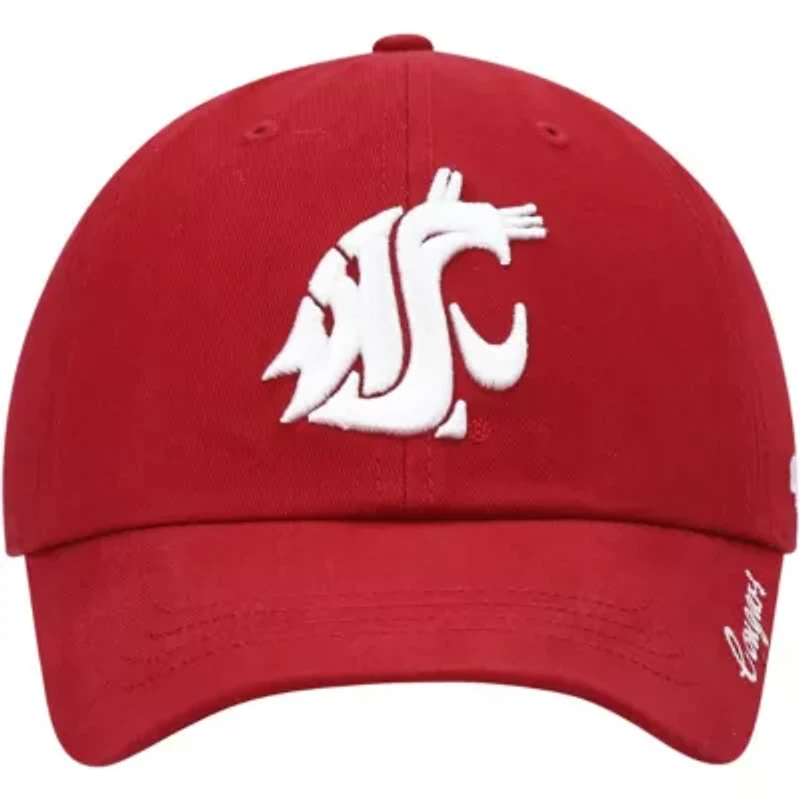 NCAA Washington State Cougars Miata Clean Up Logo Adjustable Hat