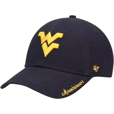 NCAA West Virginia Mountaineers Miata Clean Up Logo Adjustable Hat