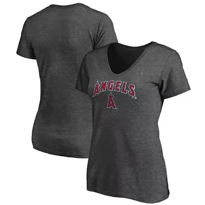 MLB ed Los Angeles Angels Team Logo Lockup V-Neck T-Shirt