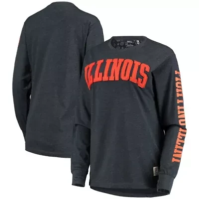 NCAA Illinois Fighting Illini Two-Hit Canyon Long Sleeve T-Shirt