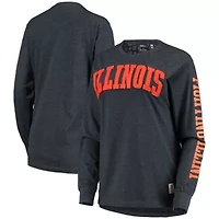 NCAA Illinois Fighting Illini Two-Hit Canyon Long Sleeve T-Shirt