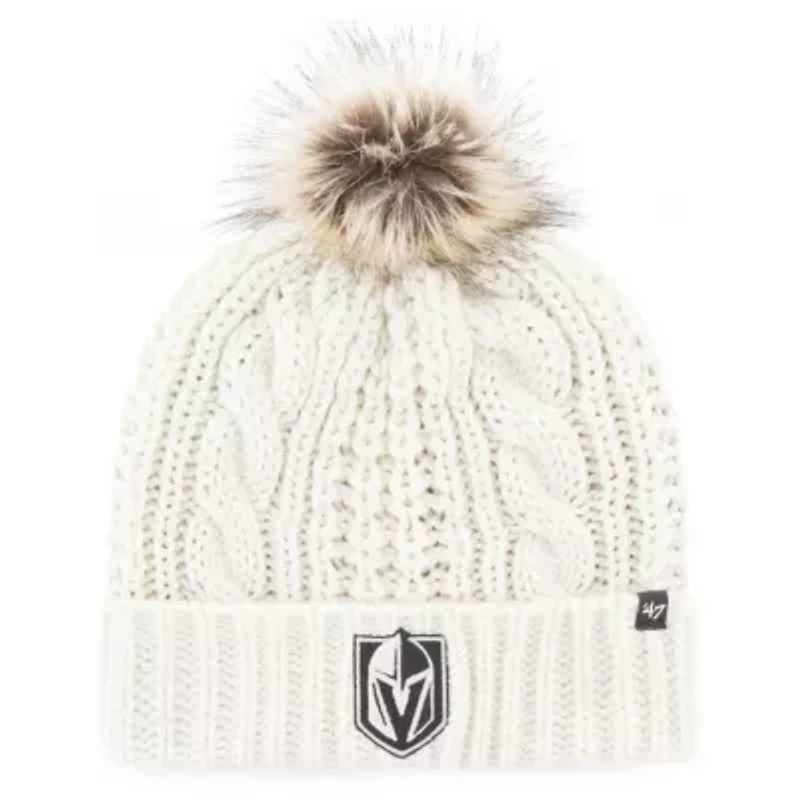 NHL Vegas Golden Knights Logo Meeko Cuffed Knit Hat with Pom