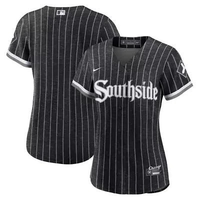 Chicago White Sox MLB Nike Black/Anthracite City Connect Replica Jersey