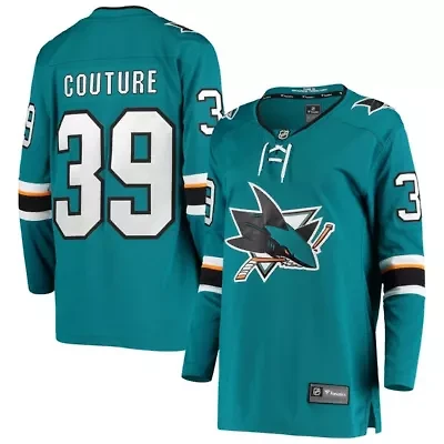NHL Fanatics Logan Couture San Jose Sharks Breakaway Home Player Jersey