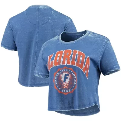 NCAA Florida Gators Edith Vintage Burnout Crop T-Shirt