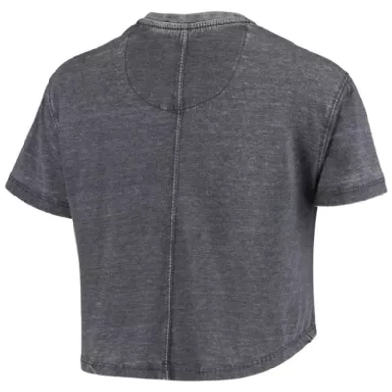 NCAA Michigan Wolverines Edith Vintage Burnout Crop T-Shirt